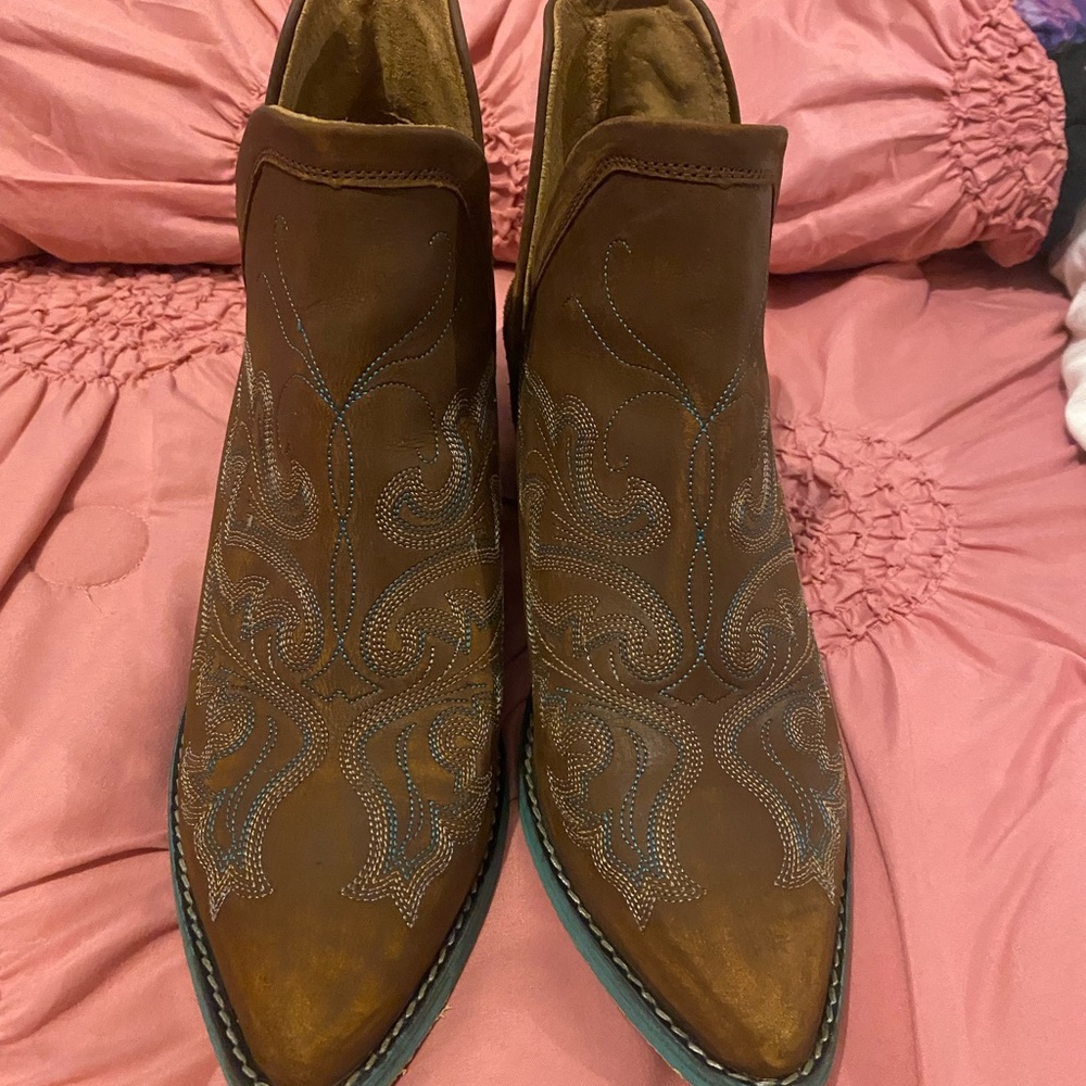 Cowgirl ankle boots